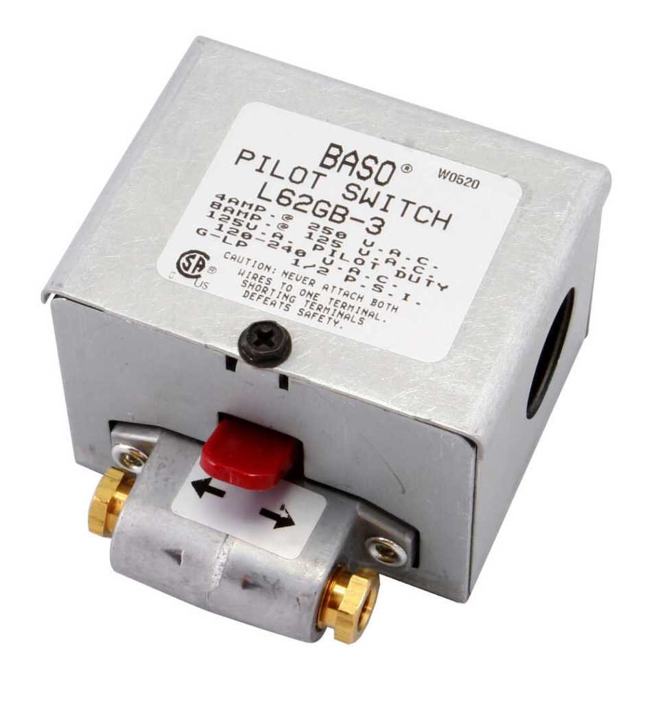 L62 Series BASO® Pilot Safety Switch BASO Gas Products LLC