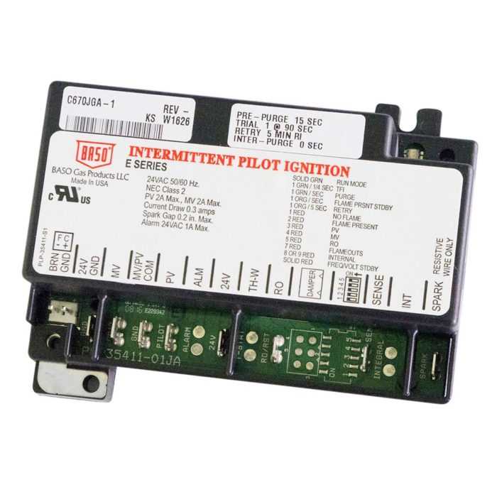 Intermittent Pilot Gas Ignition/Flame Relay Control BASO Gas Products LLC