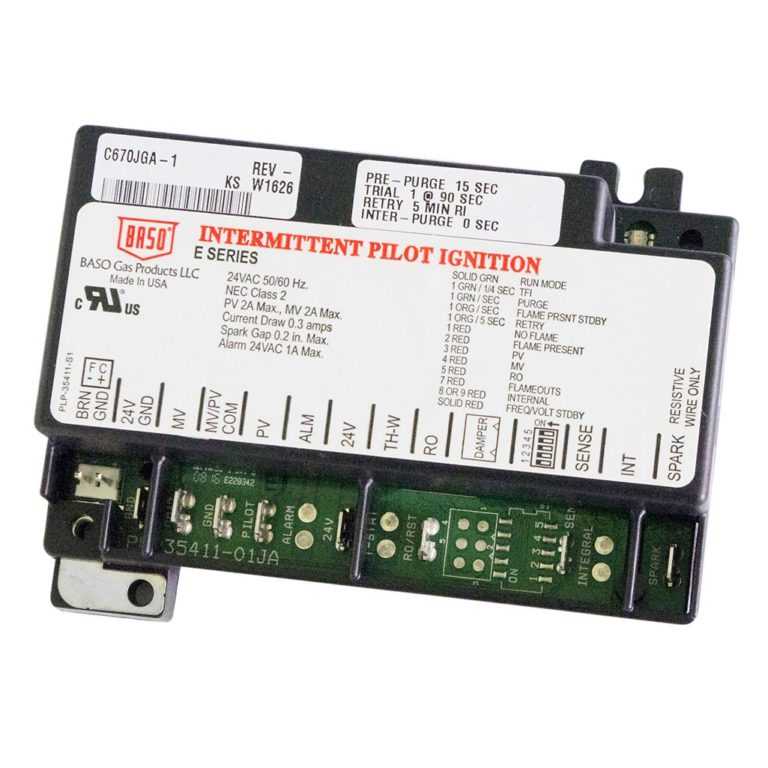 Intermittent Pilot Gas Ignition/Flame Relay Control BASO Gas Products LLC